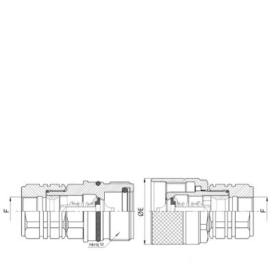 Brze spojnice navojne PVV3 DN13-BG 3-ISO 12,5 (WP 300 bar-Q 45 l/min)