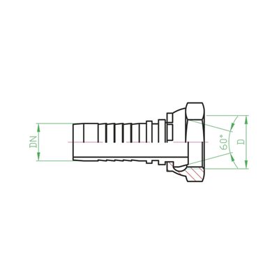 DKR ( A40 / AR ) Priključci za hidraulička crijeva prema EN 853