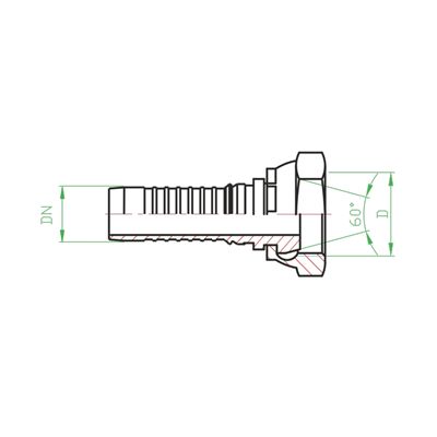DKR ( A40 / AR ) Priključci za visokotlačna hidraulička crijeva prema EN 856 4SH (INTERLOCK)
